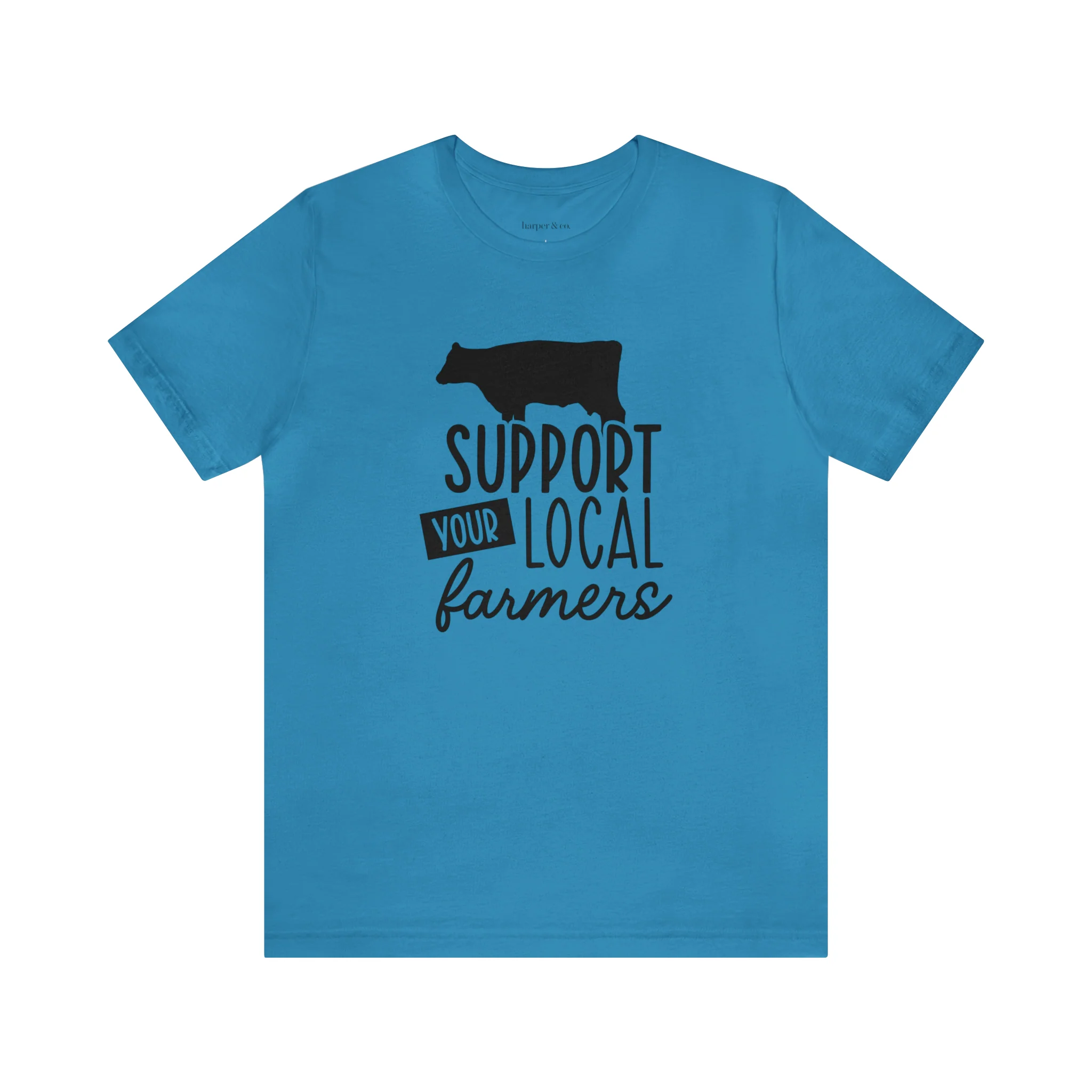 Support Farmers Cattle Unisex Jersey Short Sleeve Tee