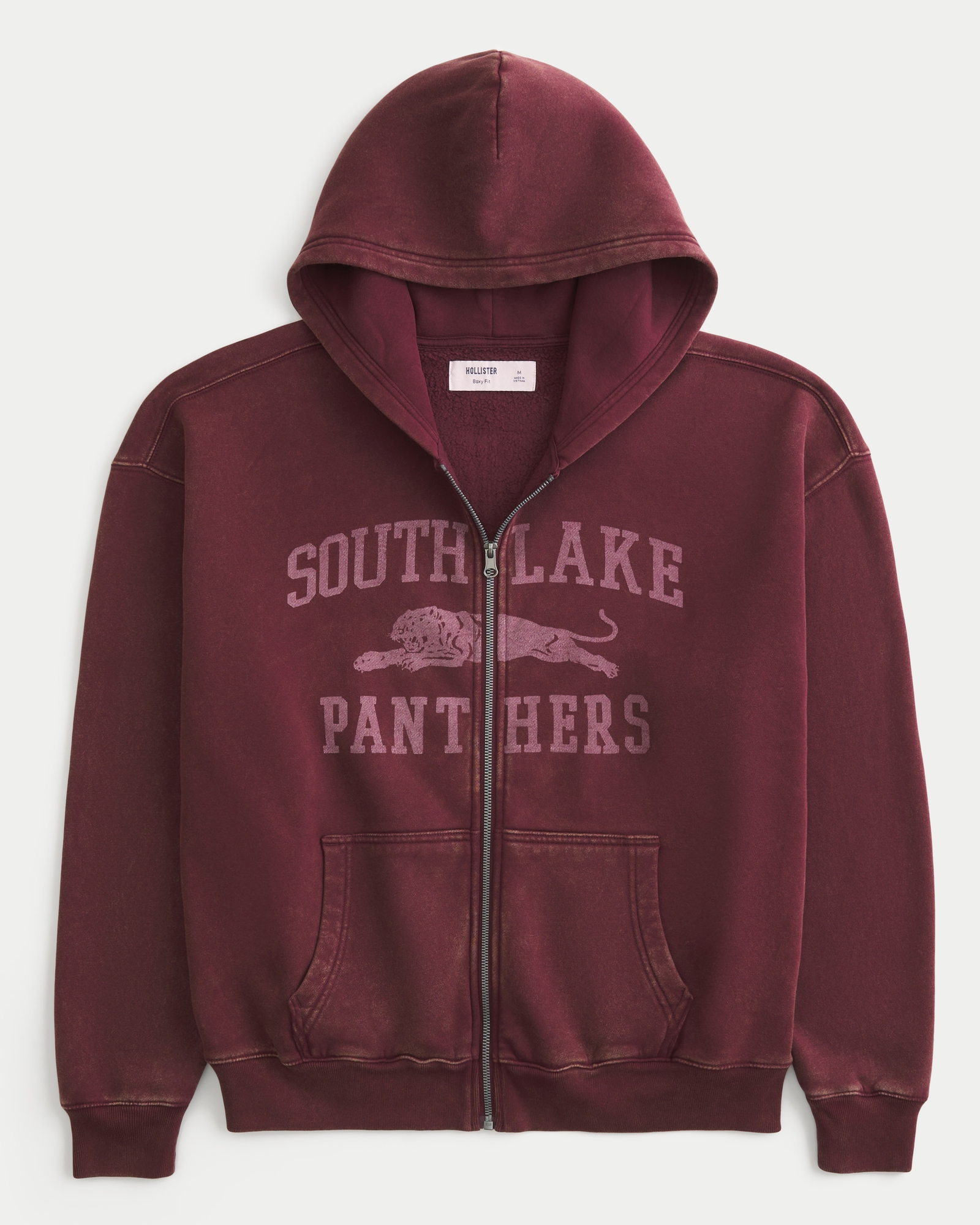 Boxy Zip-Up Hoodie