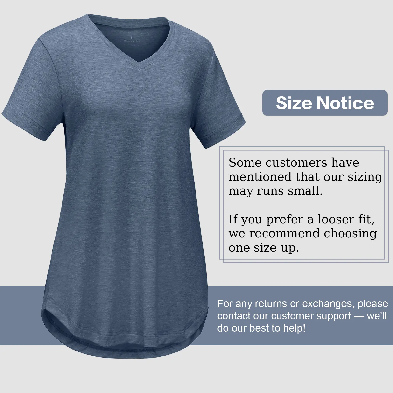 Women's Casual V-Neck Short Sleeve Tees