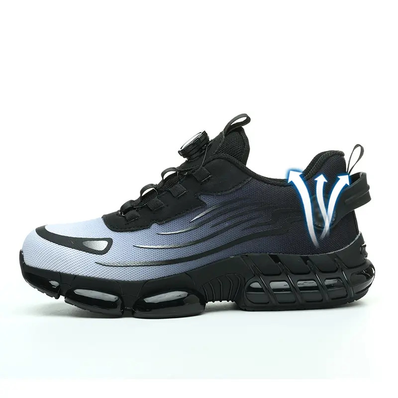 Qingruipai Men's Steel Toe Work Shoes