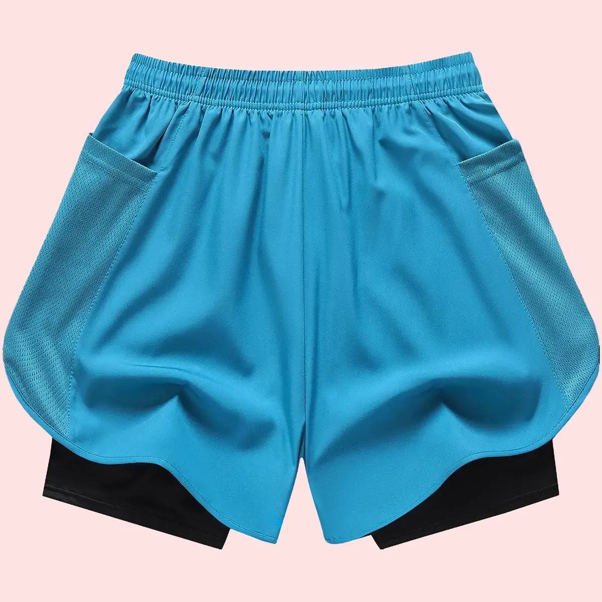 Quick Dry Breathable Athletic Shorts with Inner Liner & Adjustable Waistband