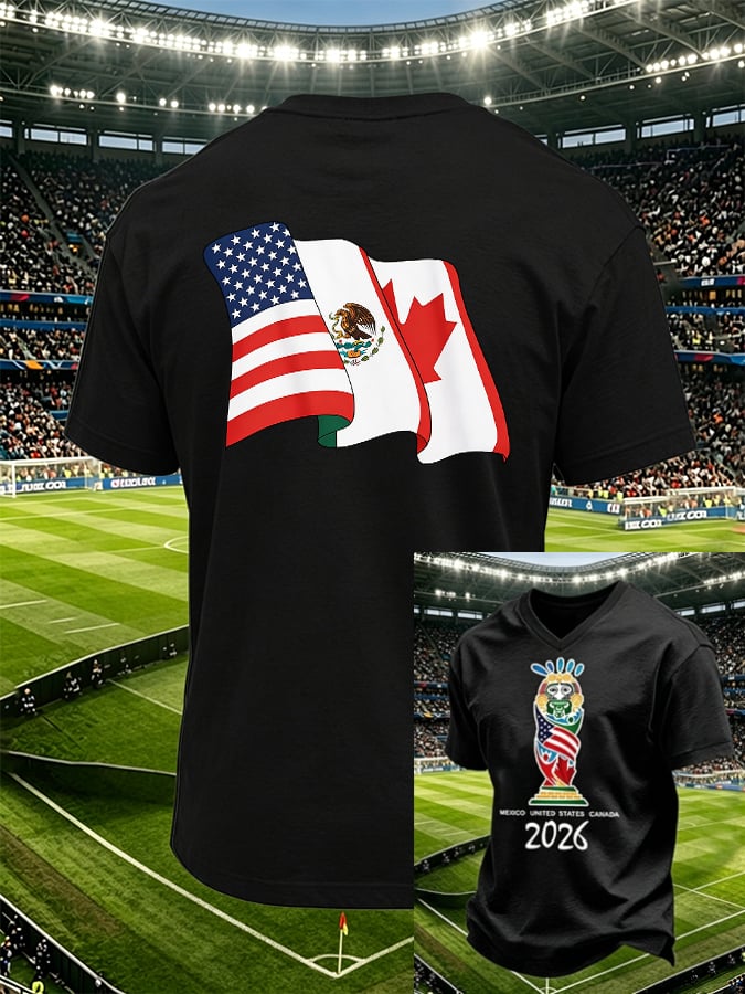 Men's Football Lovers Print Short-Sleeve T-Shirt