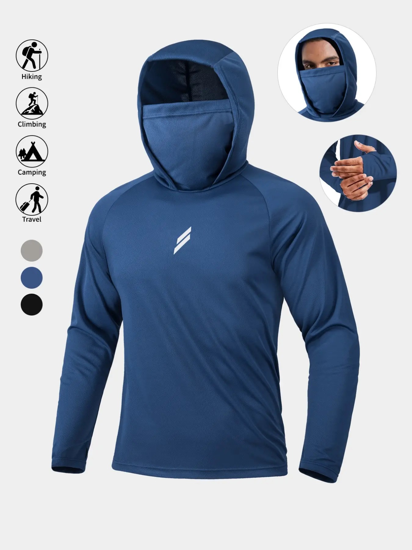 Men's UPF 50+ Sun Protection Hoodie
