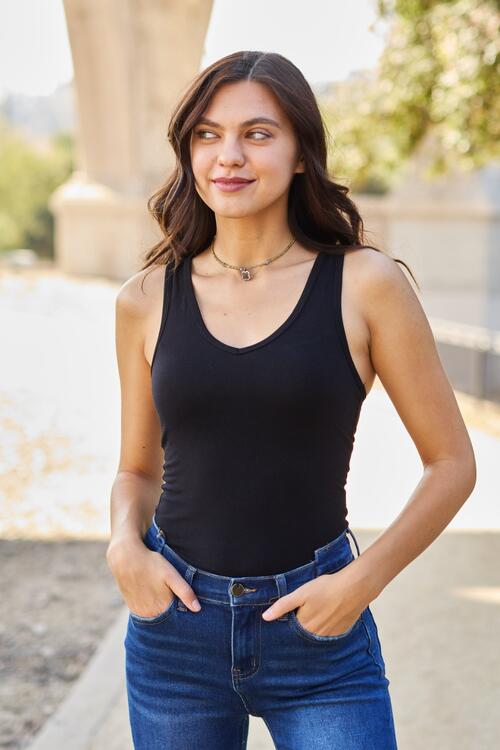 Easygoing Day Racerback Tank Bodysuit