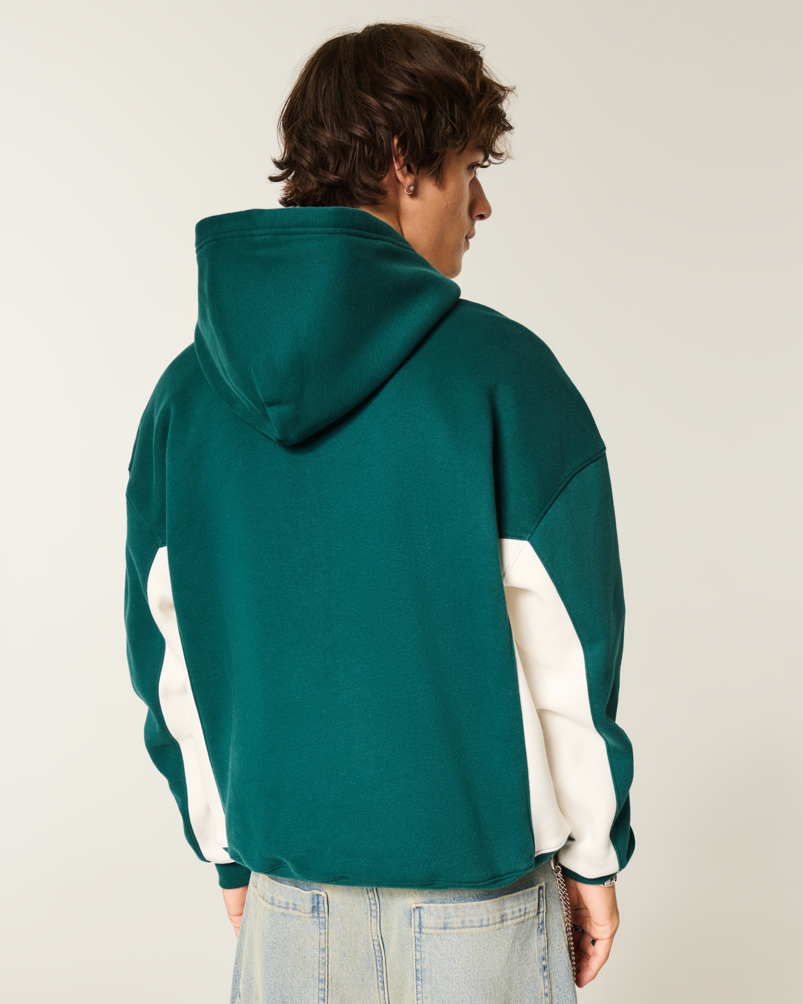Boxy Camo Logo Hoodie