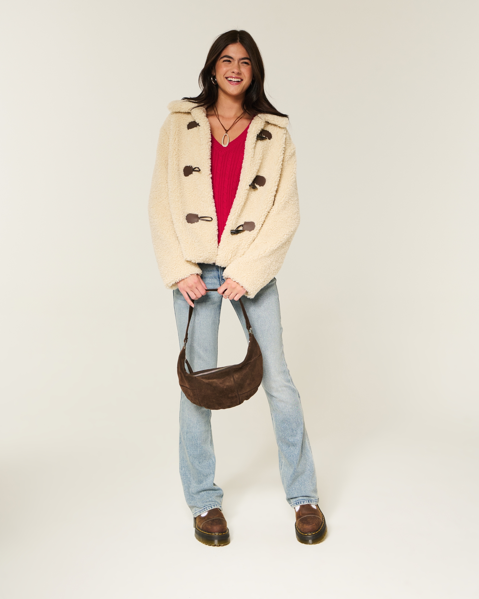 Cable-Knit Icon V-Neck Sweater