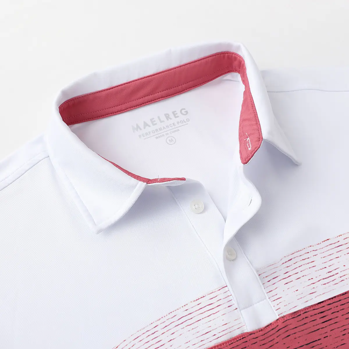 Polo Shirts for Men Dry Fit Performance Chest Print Color Block Moisture Wicking Casual Short Sleeve Golf Shirts