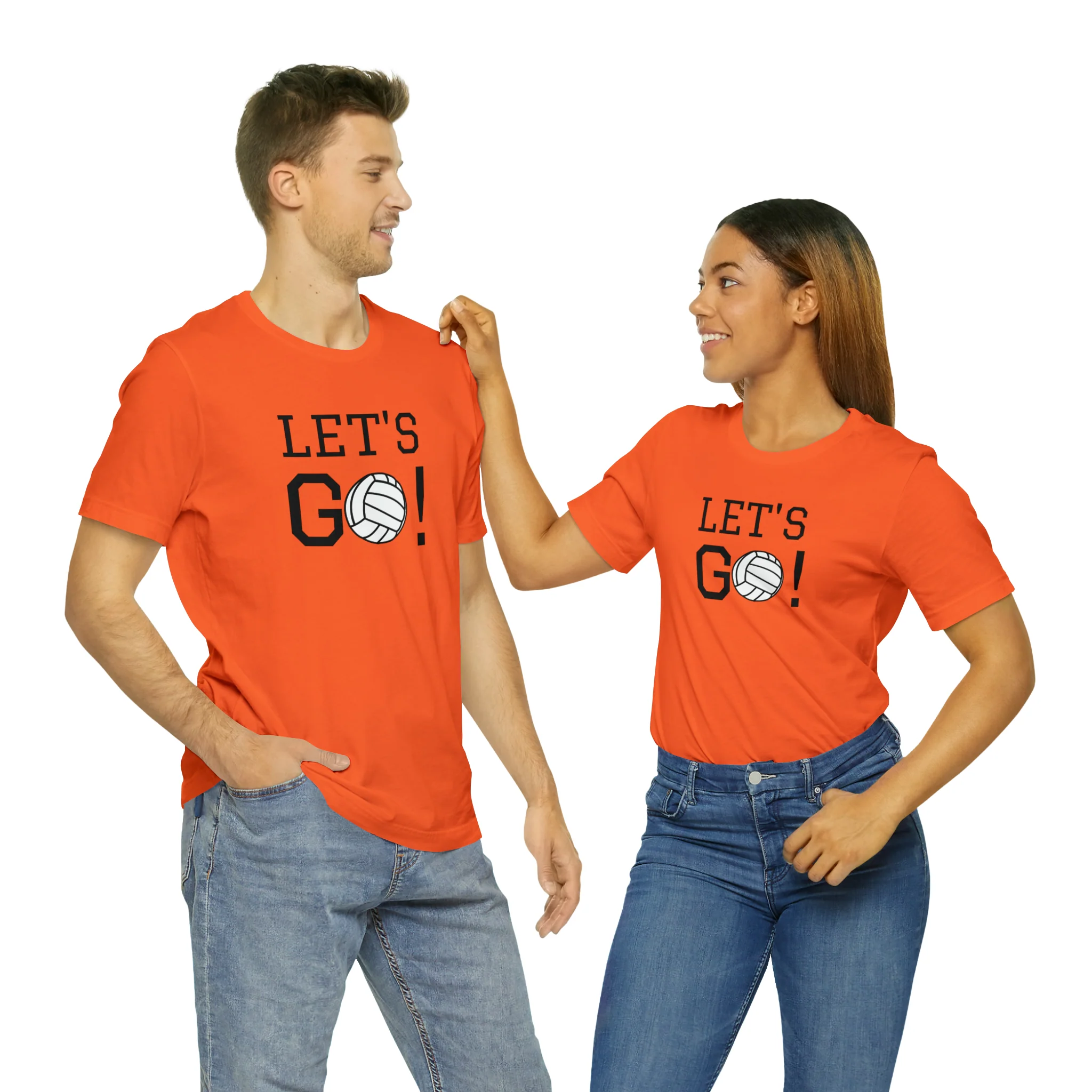 Let's Go! Volleyball Unisex Jersey Short Sleeve Tee