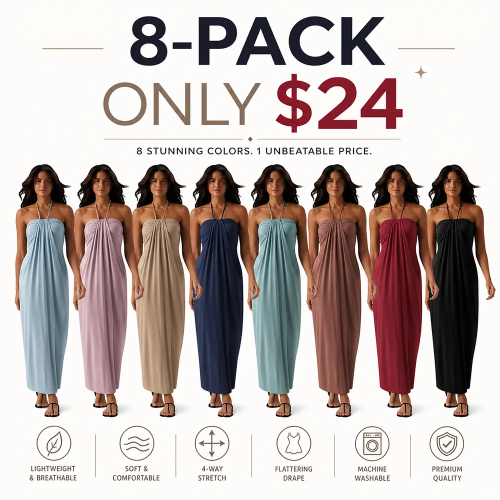 ☀️Halter Tie Back Maxi Dress with Pockets