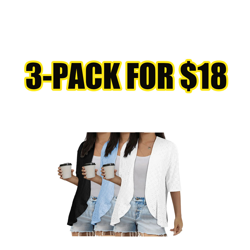 Women's Breezy Mesh Ruffle Kimono Cardigan
