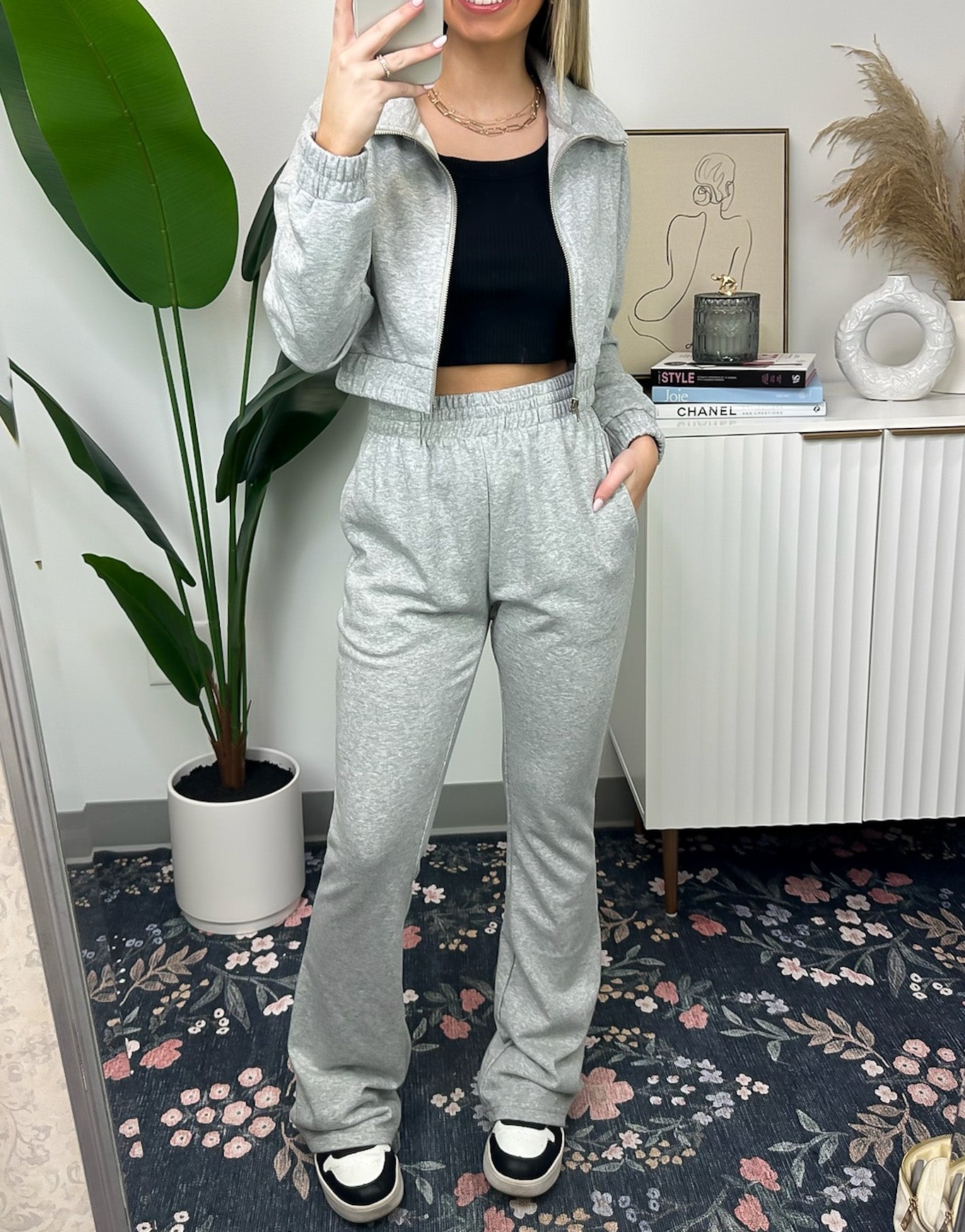 French Terry Zip Up Jacket