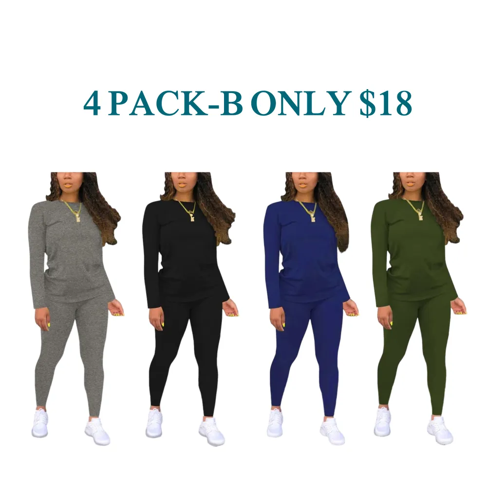 Women's solid color elastic waist pants suit