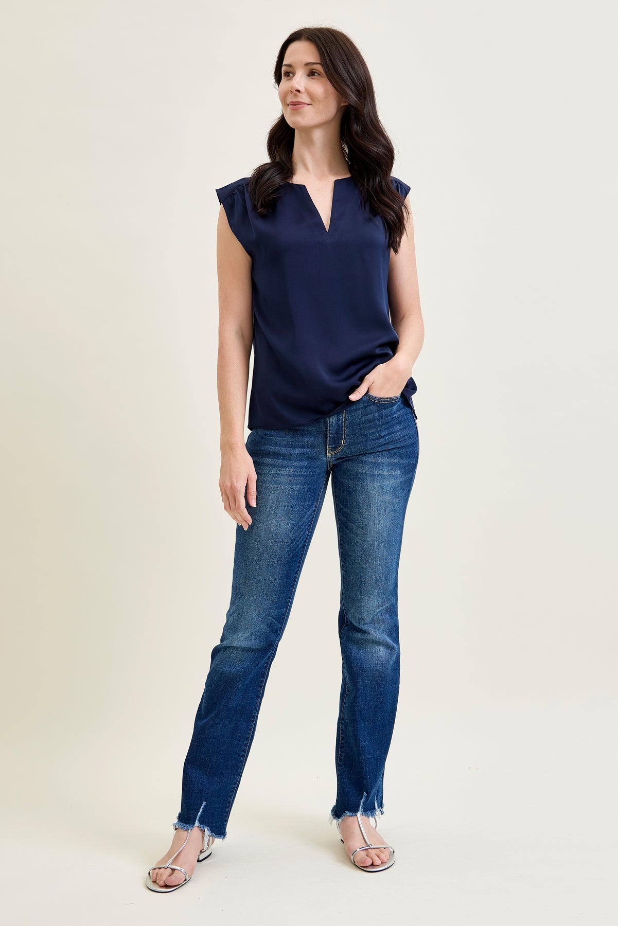 Daisy Non-Distressed Hem Bootcut Jeans