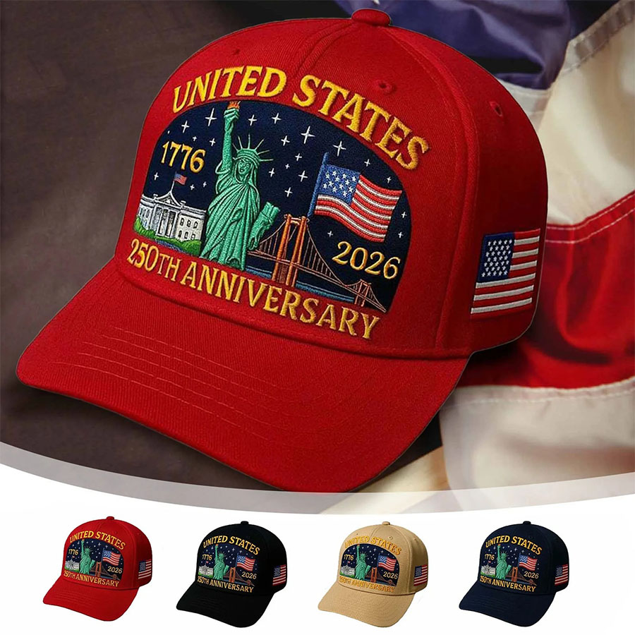 Unisex Independence Day, United States Flag, Statue Of Liberty Print Celebration, Commemorative Casual Baseball Cap