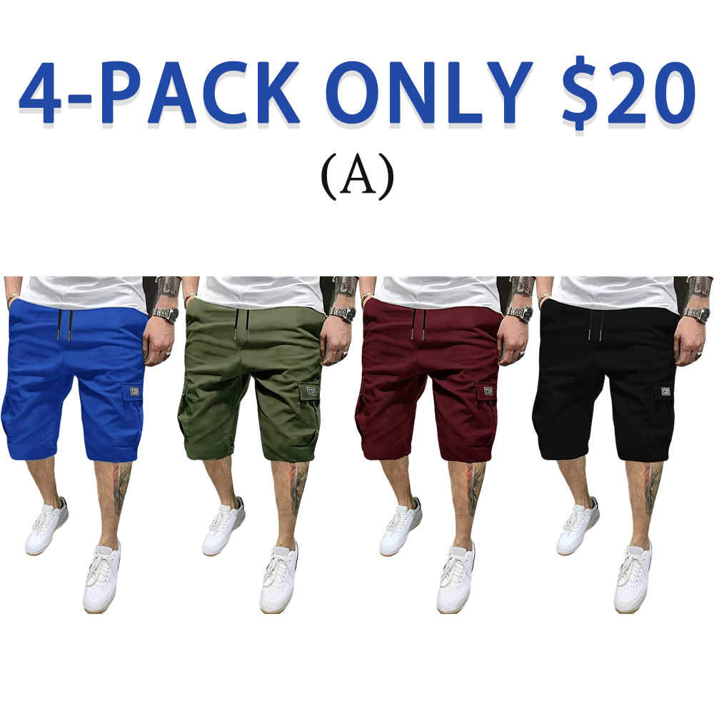 Men's Slanted Pocket Casual Shorts