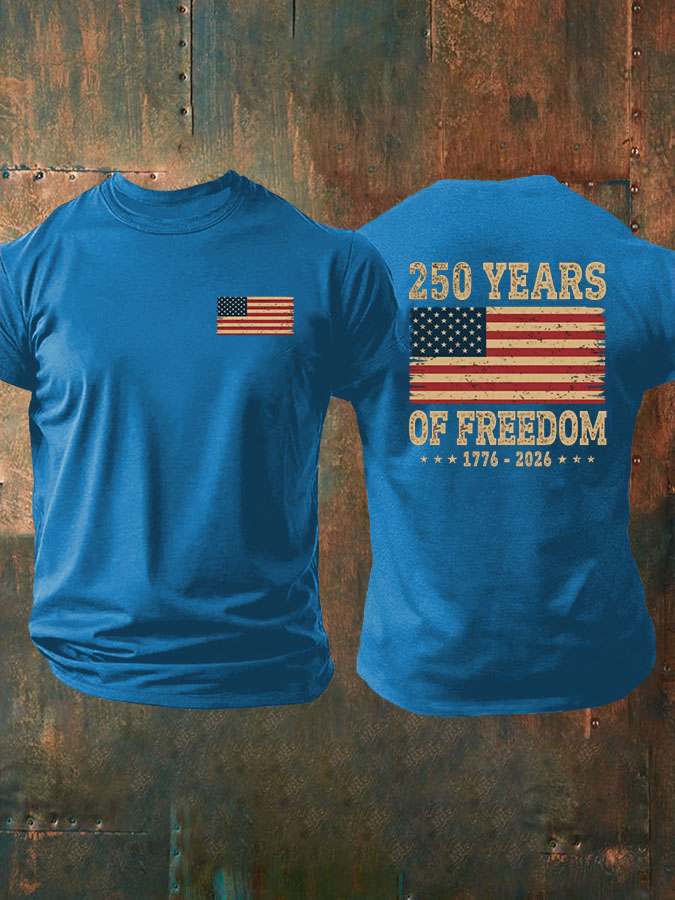 Men'S United States of America 1776-2026 American Flag T-Shirt