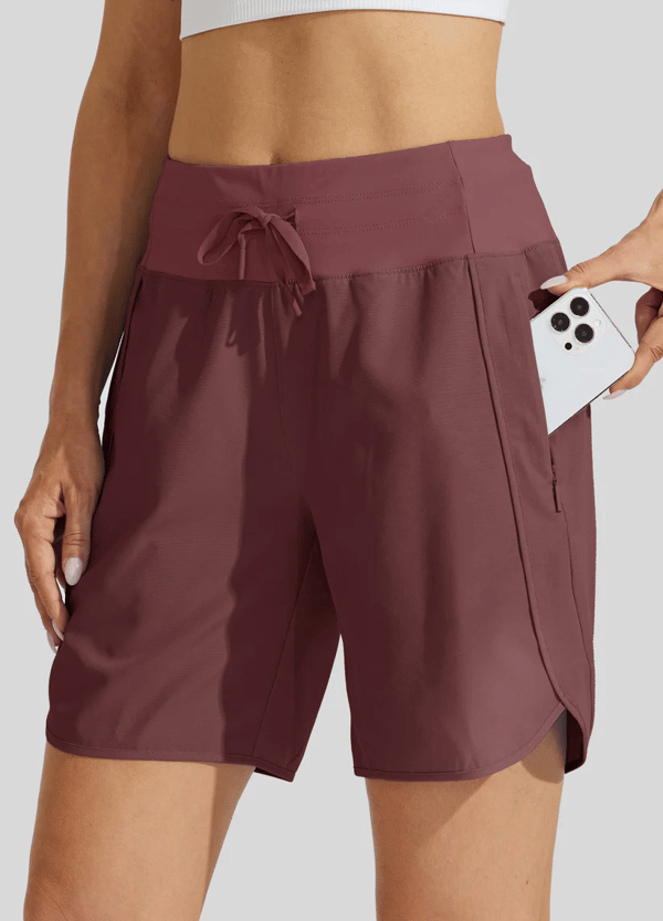 🔥New Arrival 49% OFF🔥Women's Active 7 Inseam Athletic Long Running High Wasistband Shorts