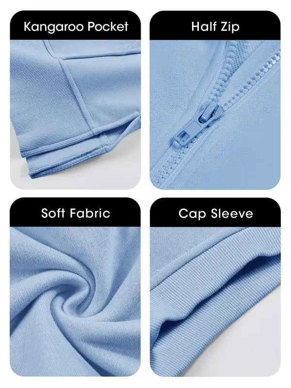 Womens Oversized Half Zip Hoodies (Less than $3 each!)