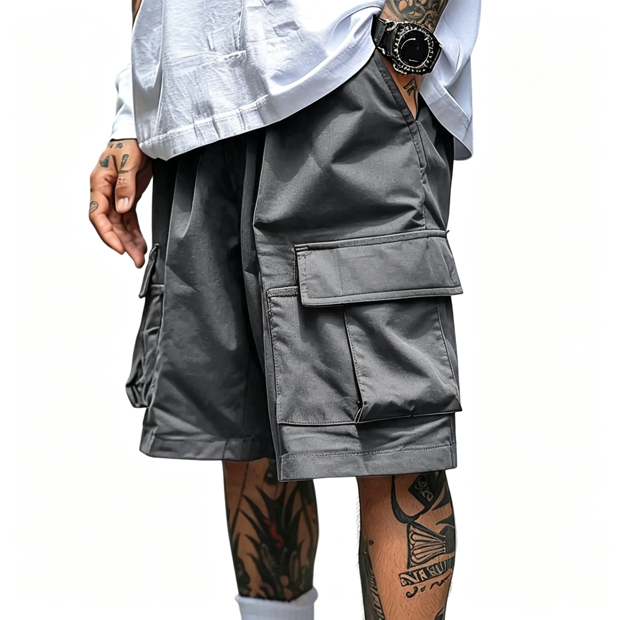 Men's Cargo Shorts - Relaxed Fit Tactical Shorts with Pockets(S-6XL)