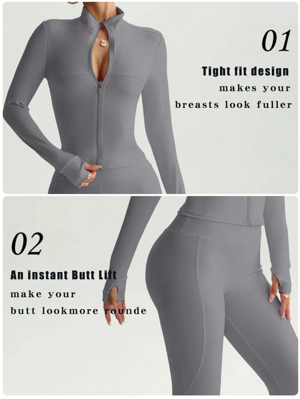 Women's Street Style 2-Piece Bodycon Activewear Set