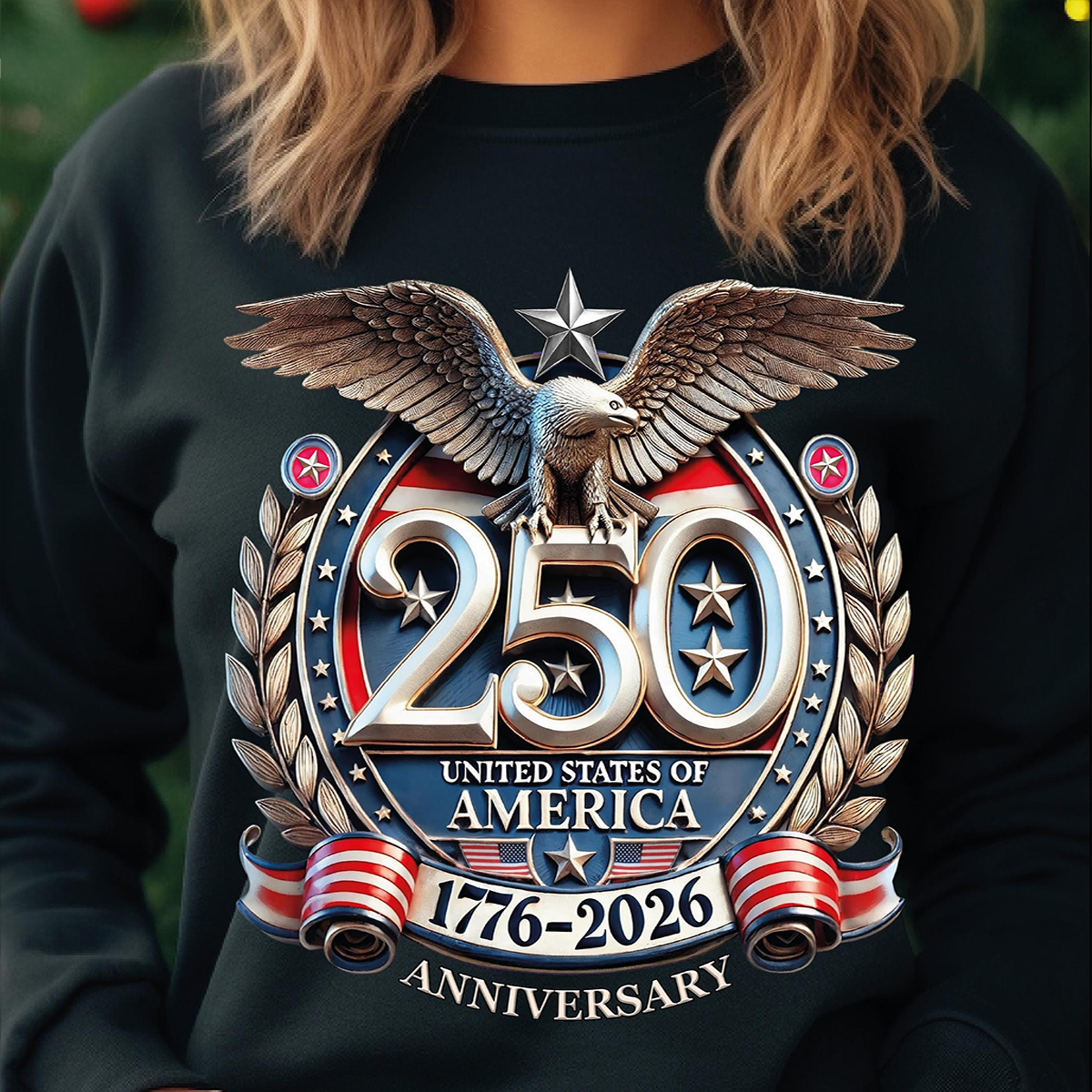 Women's Casual American 250Th Anniversary Printed Hoodie