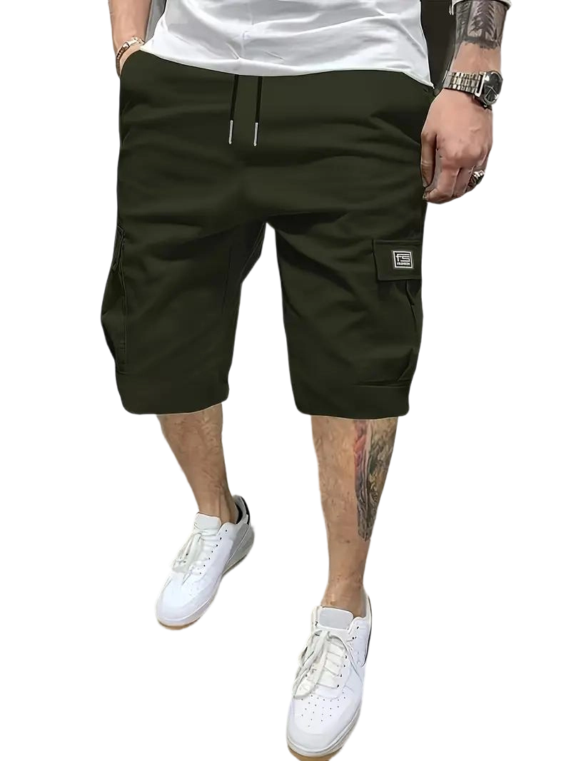 Men’s 8-Piece Shorts Set – Angled Cargo Pockets – Versatile Casual Wear – Everyday Use