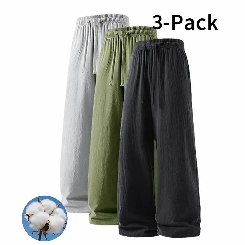 👖 Ultra-Soft Linen Blend Relaxed Pants – Everyday Comfort Trousers
