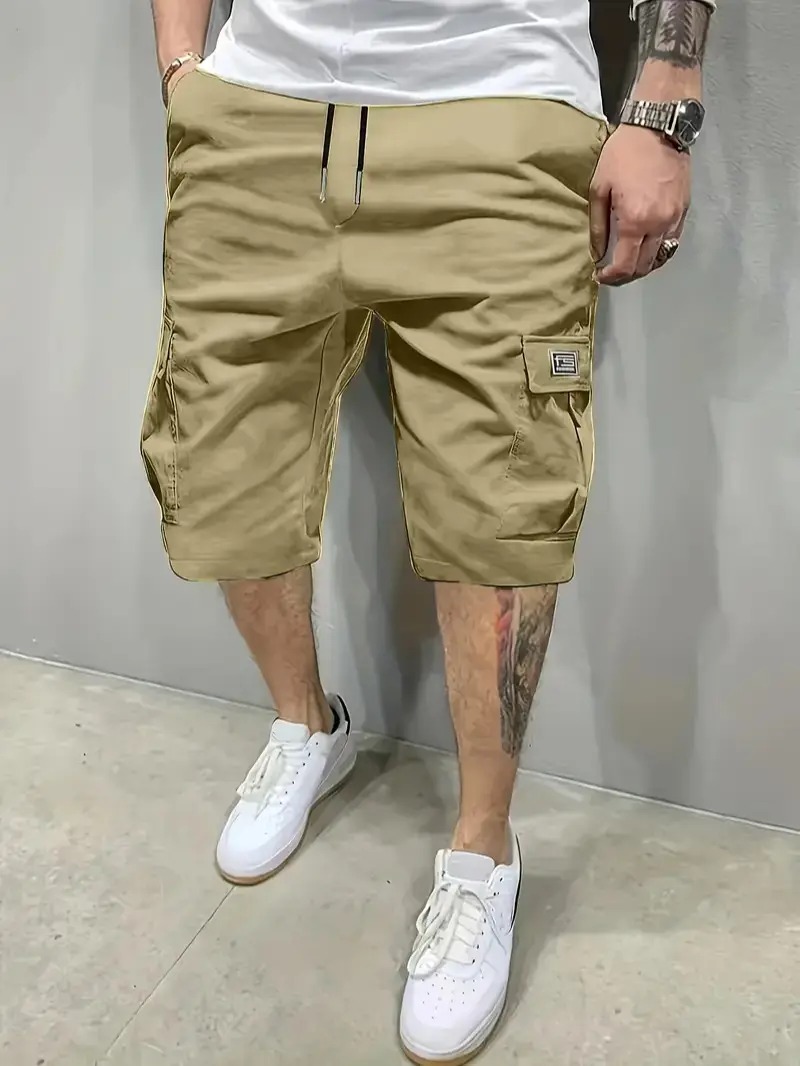 🔥Limited-time 50% off🔥Men's Shorts Set  Slanted Pockets Bottoms for Everyday Use Menswear Overalls shorts men