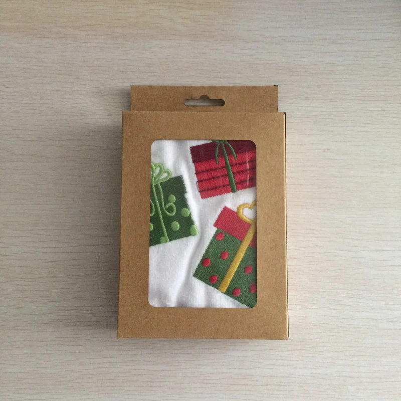 Christmas Linens: Embroidered Kitchen Tea Towels