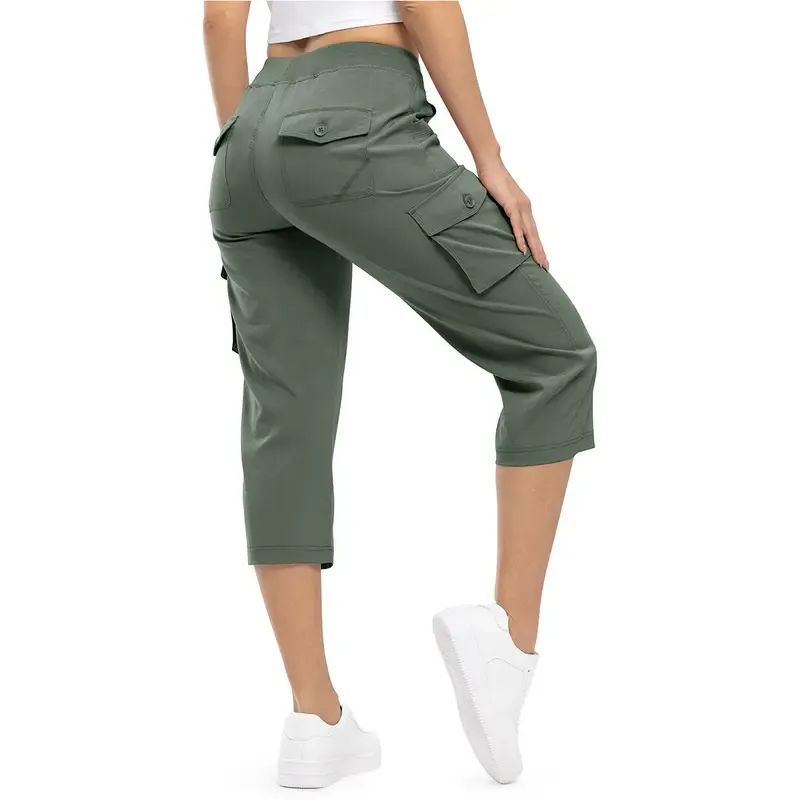 ✨Women’s Loose-Fit Lightweight Quick-Dry Capri Pants with Pockets
