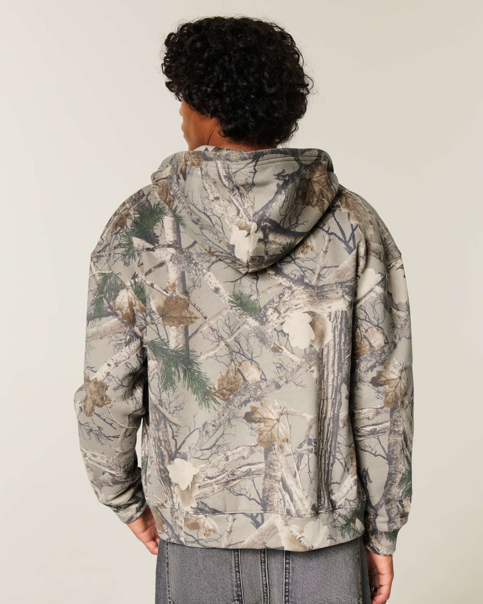 Boxy Zip-Up Hoodie