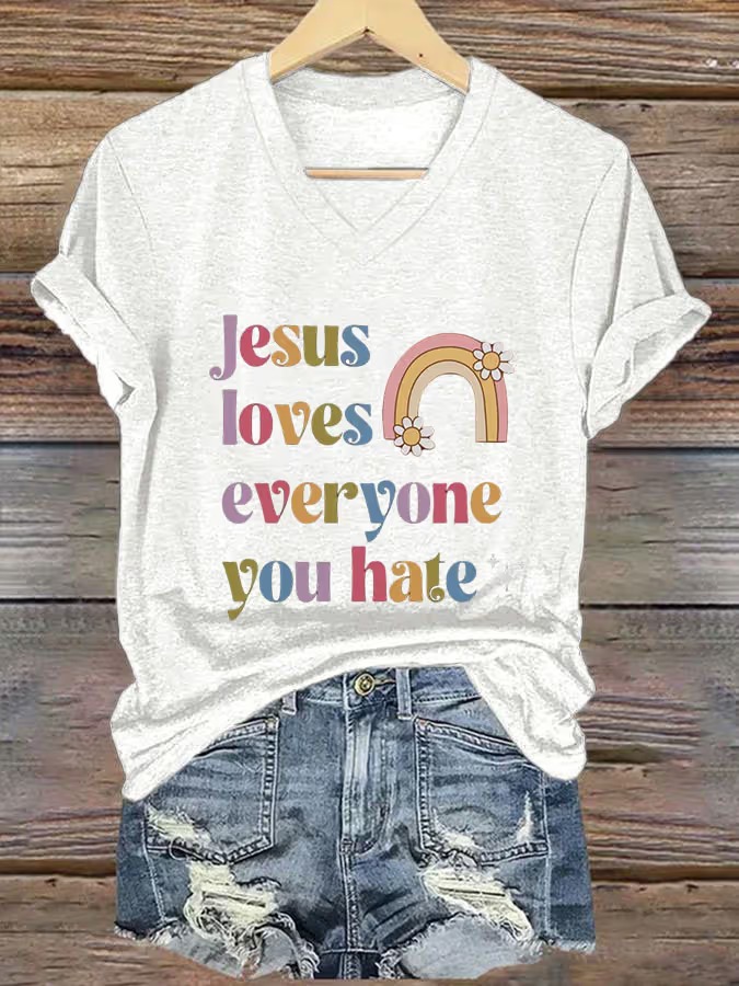 Women's Casual Printed Short-Sleeve T-Shirt