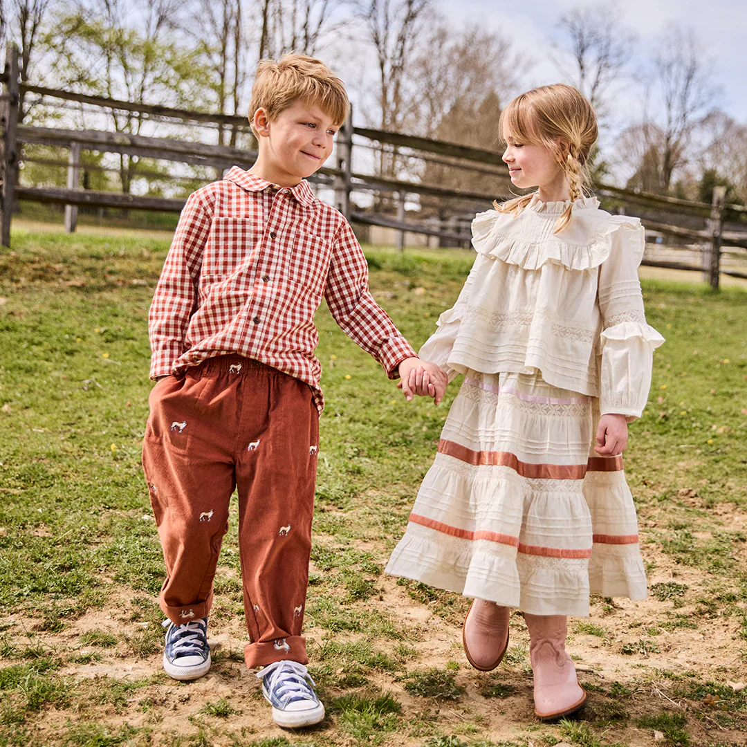 Boys Jack Shirt Pony Gingham