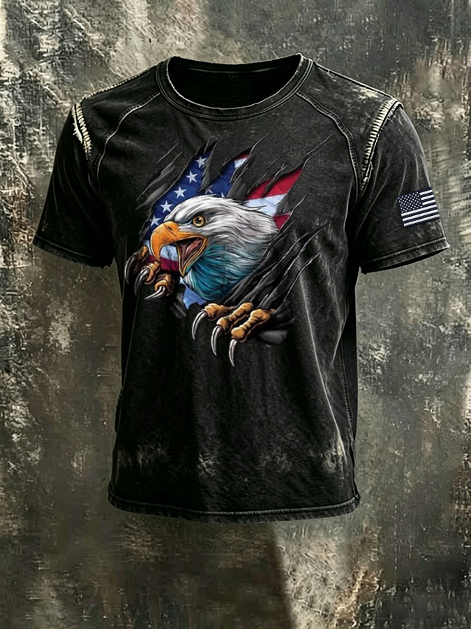 Men'S 250th Anniversary  Casual  Short Sleeved T-Shirt