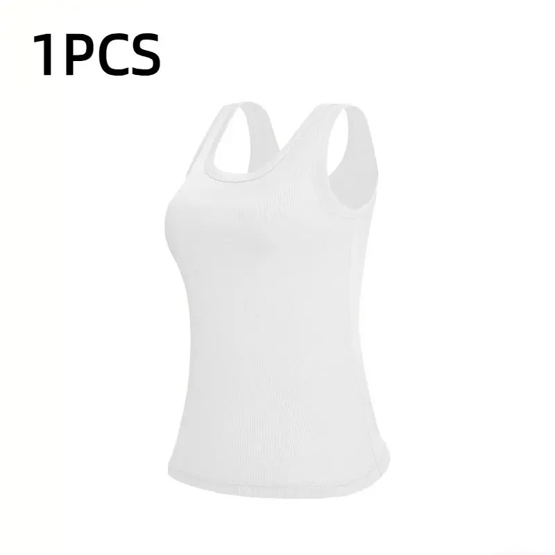 Ribbed Workout Tank Tops for Women with Built in Bra Tight Racerback Scoop Sports Tank Neck Athletic Top for Summer And All Seasons Womenswear Bras