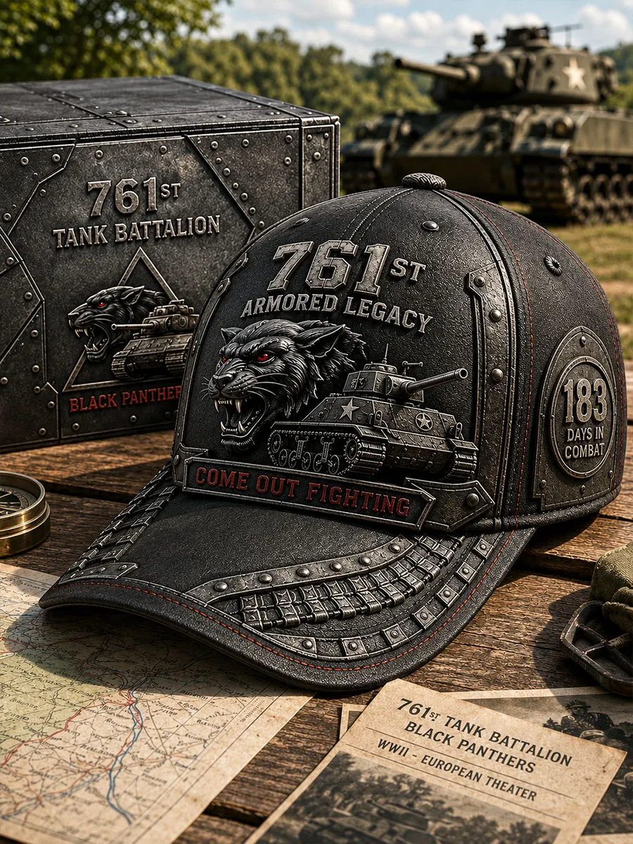 761st Tank Battalion Black Panthers Commemorative Baseball Cap