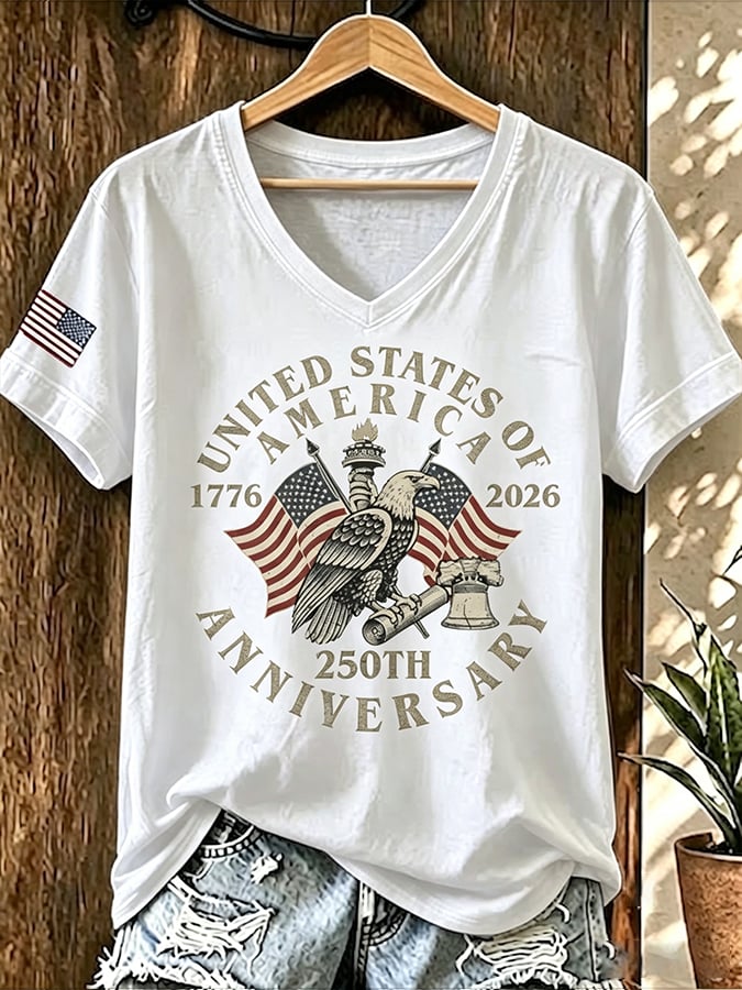 Women's Celebrating 250 Years of American Print Short-Sleeve T-Shirt