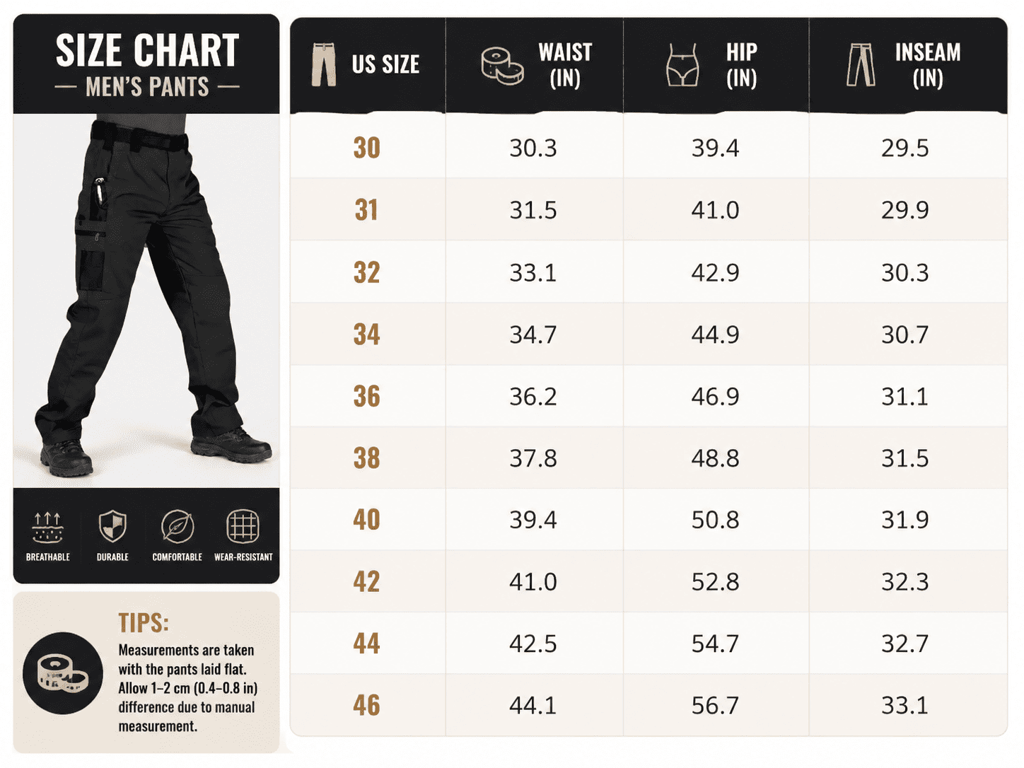 Men's Solid Color Tactical Work Pants Bundle Purchase