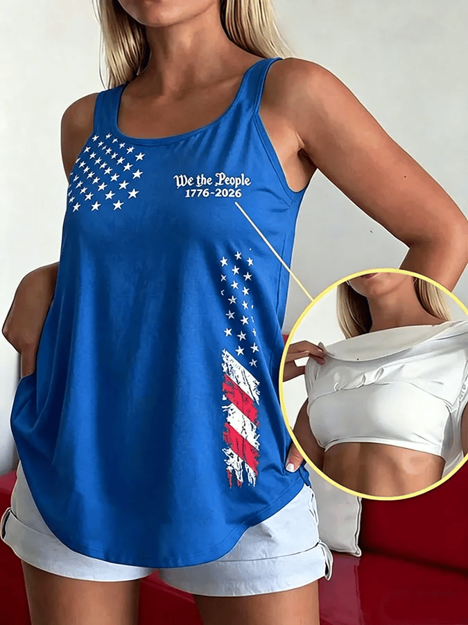 Women's Independence Day We The People 1776-2026 Print T-Shirt