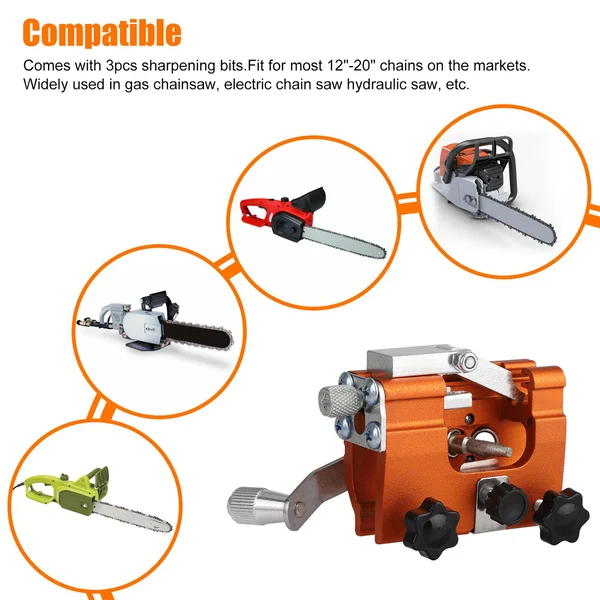Chainsaw Chain Sharpening Jig