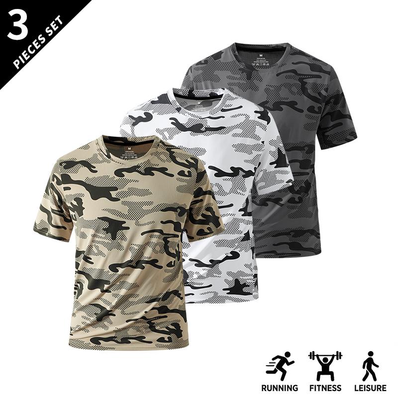 Men's short-sleeve top, suitable for fitness and sports