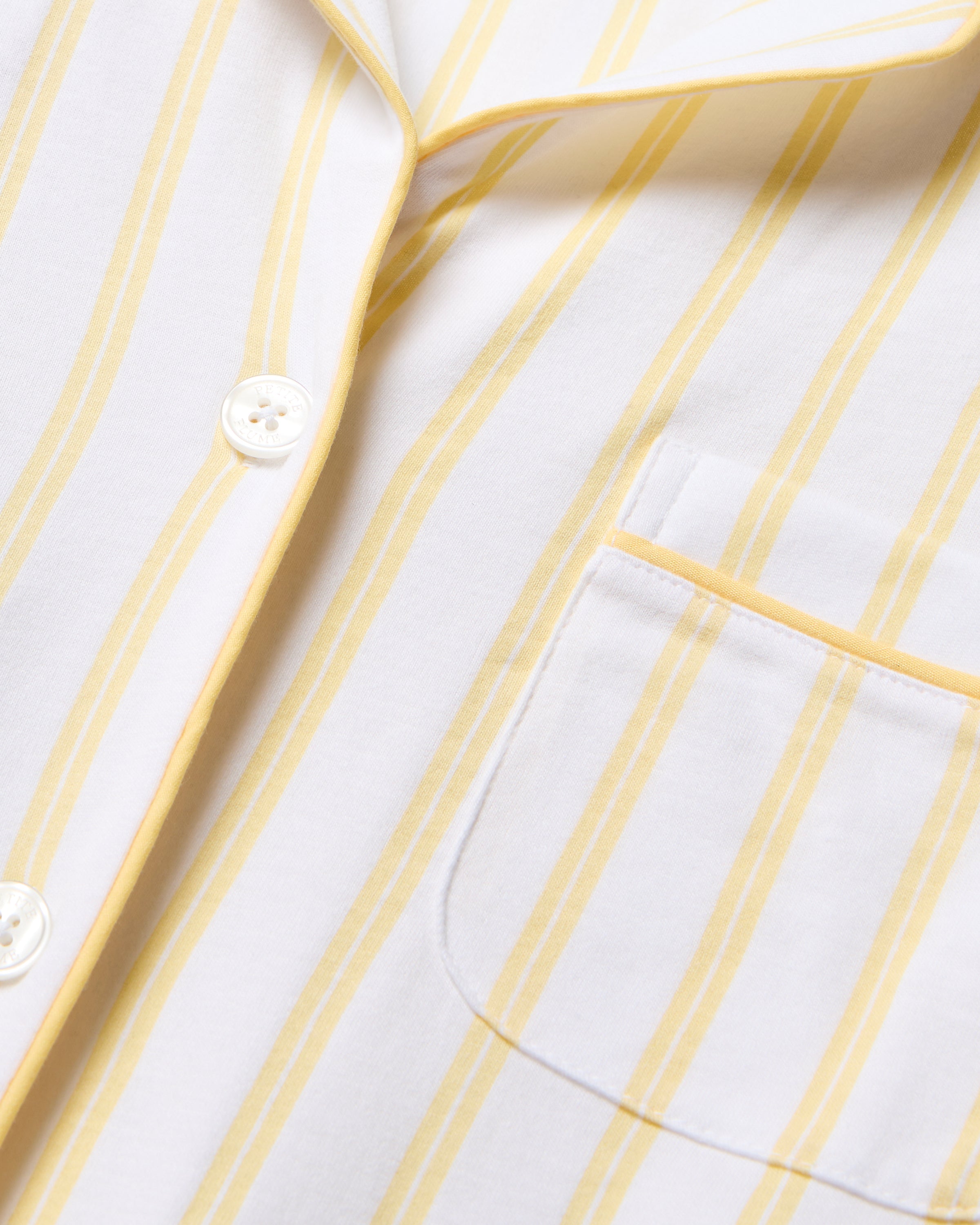 Women's Pima Short Sleeve Short Set in Sunny Stripe