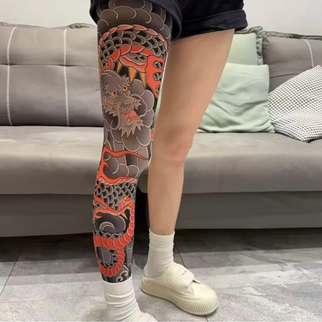 🎭 Invisible Tattoo Mesh Sleeve – Realistic Temporary Tattoo Cover UPF50+