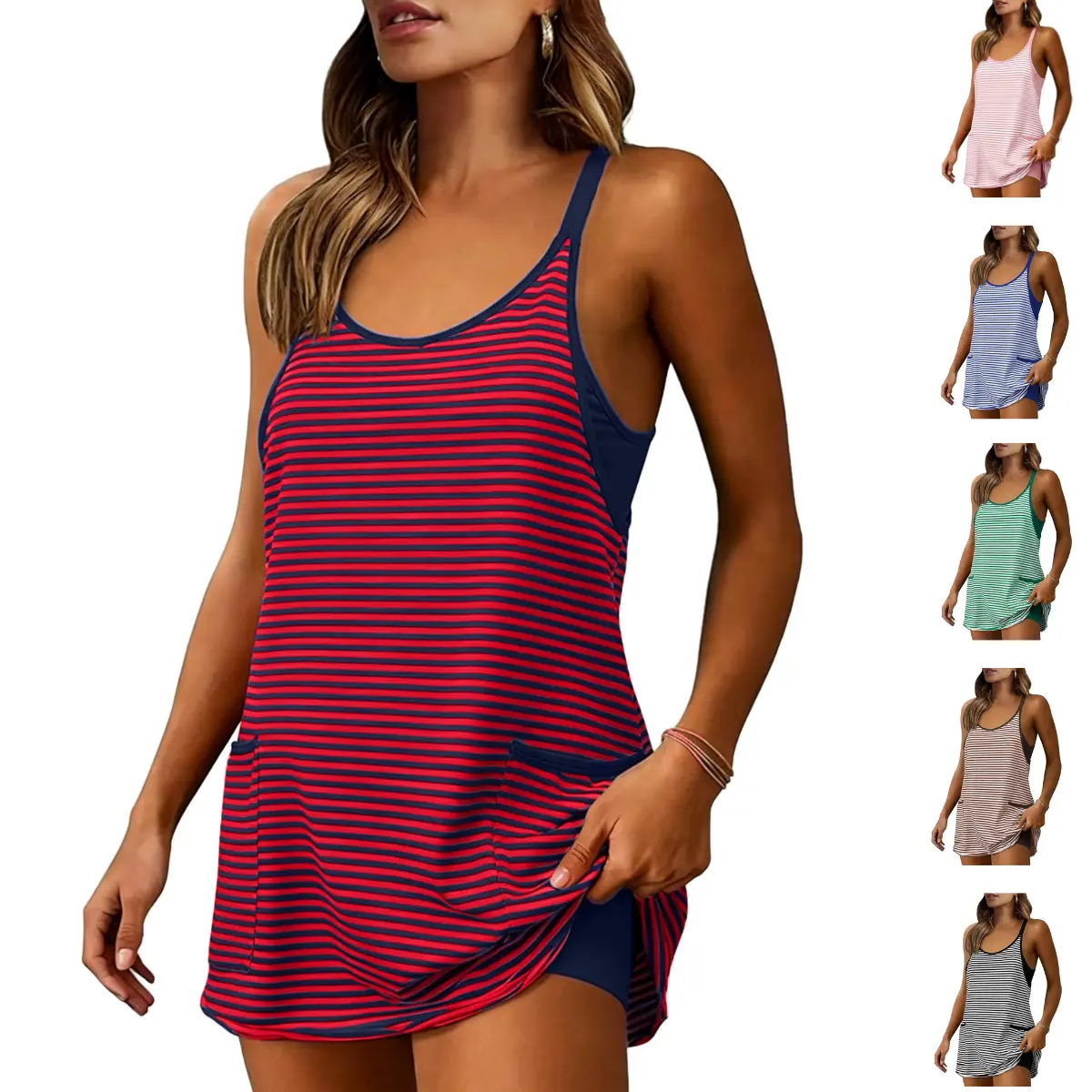 Summer Breeze Built-In Shorts Mini Dress