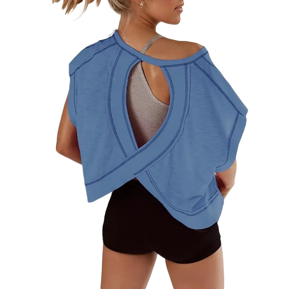 Women's Open Back Crop Top