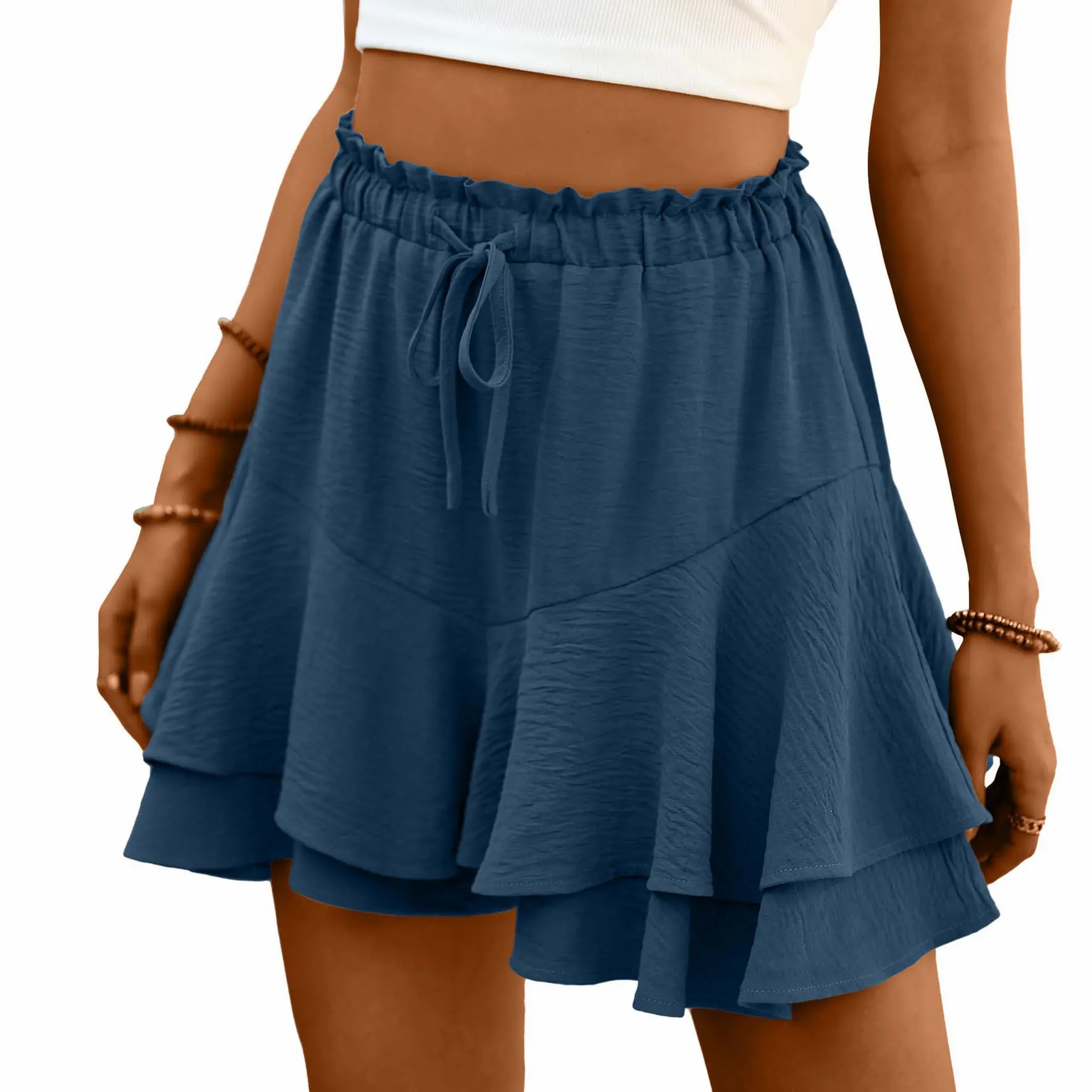 Women's High Waist Butterfly Flowy Skort