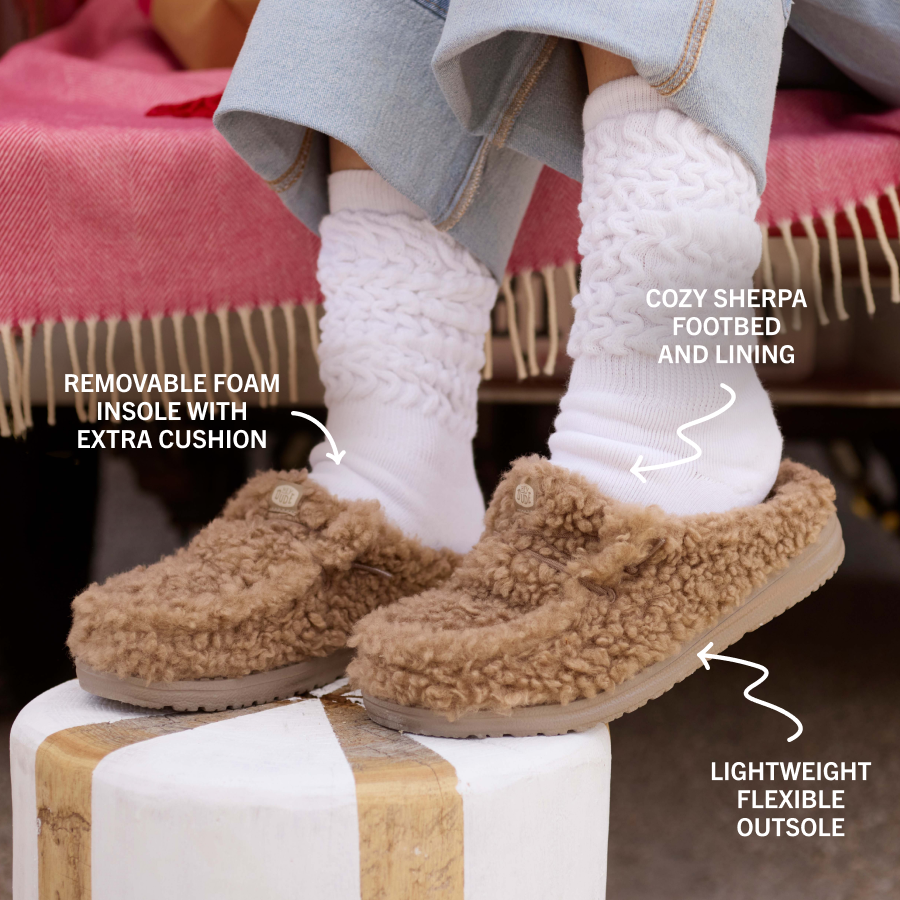 Wendy Slipper - Cozy Timber Wolf