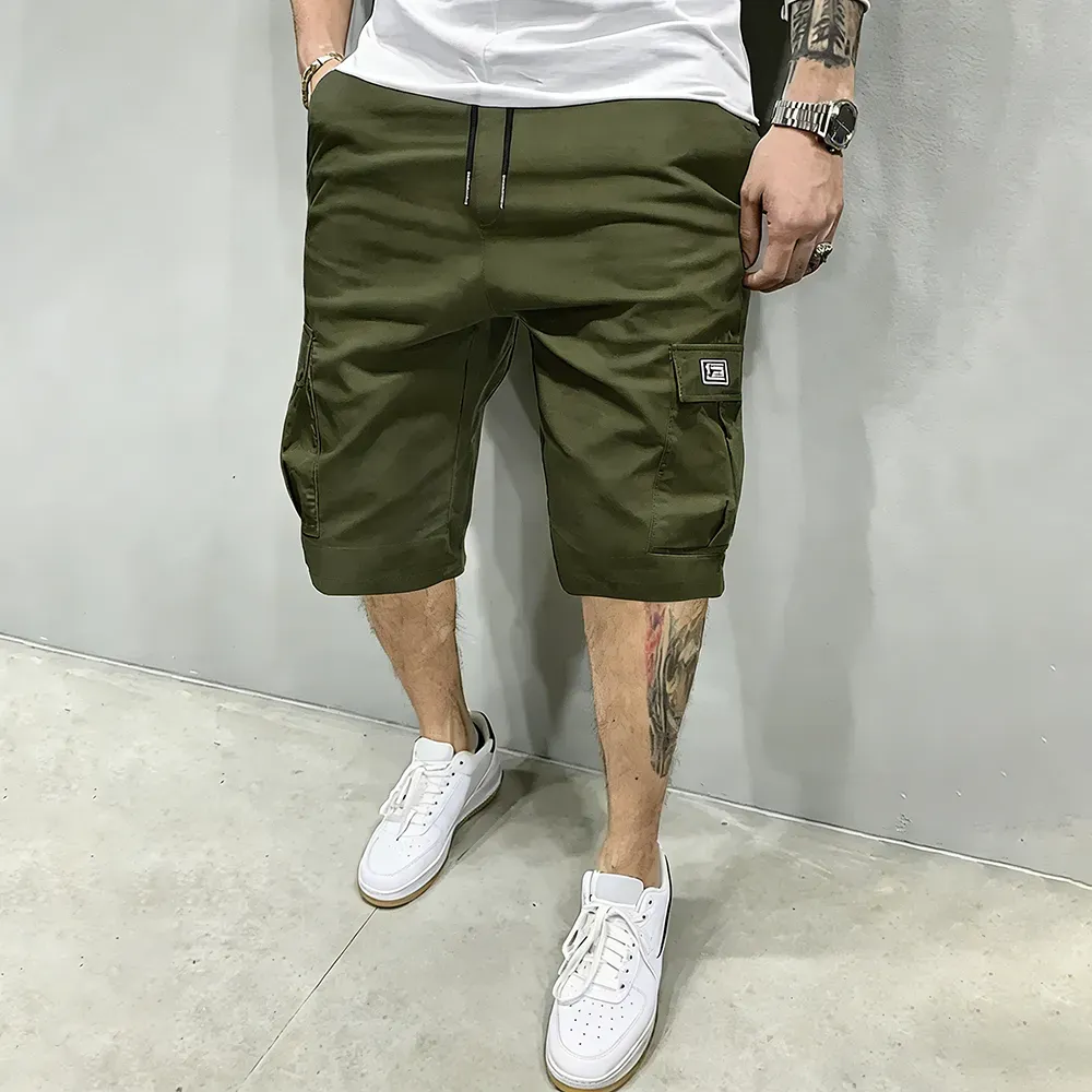 Mens Casual Drawstring Cargo Shorts – Big Pockets Comfy Fit