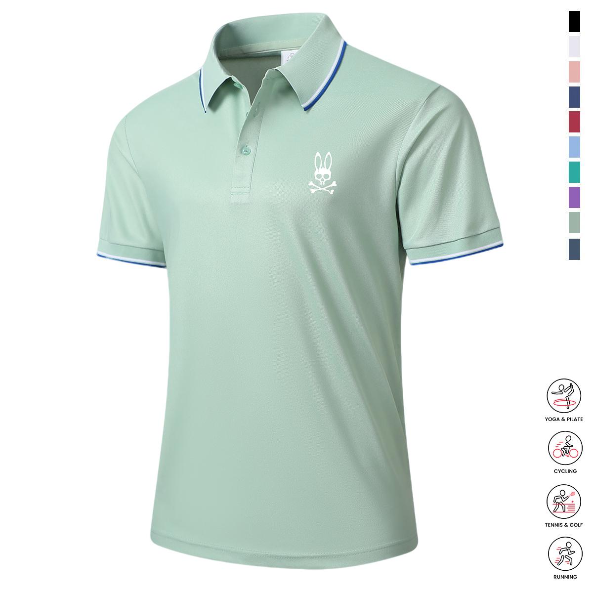 Men's Casual Short-Sleeve Polo Shirt Set