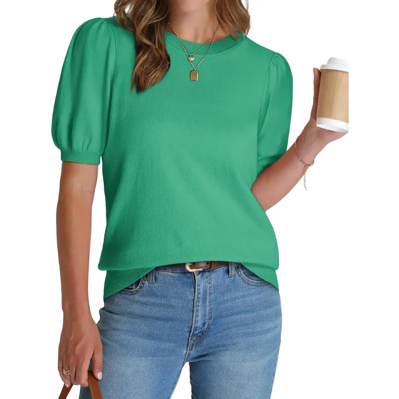 Women's Puff Sleeve Knit Sweater(New Arrivals)